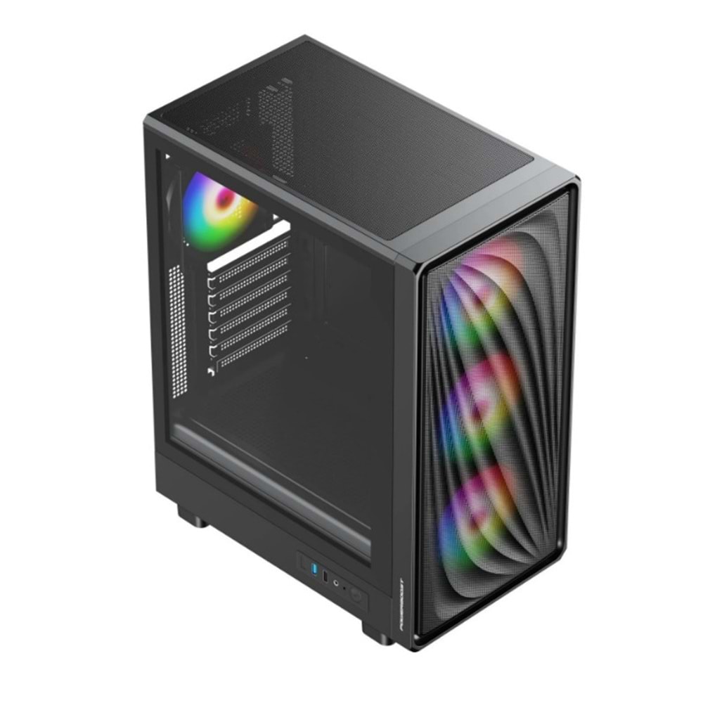 POWERBOOST 650W 80+ BRONZE PBA5065B-650W Gaming Mid-Tower PC Kasası