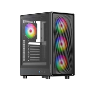 POWERBOOST 650W 80+ BRONZE PBA5065B-650W Gaming Mid-Tower PC Kasası