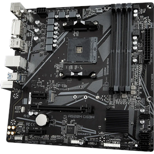 GIGABYTE A520M-DS3H V2 DDR4 M2 PCIe NVME HDMI DVI DP PCIe 16X v3.0 AM4 mATX