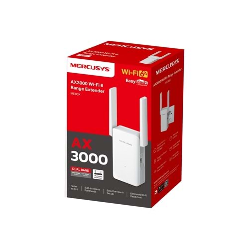 MERCUSYS ME80X AX3000 Mesafe Genişletici Priz Tipi