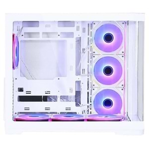 GAMEBOOSTER 850w 80+ BRONZE GB-G2852W-850W Gaming Mid-Tower PC Kasası Beyaz 7-Fanlı