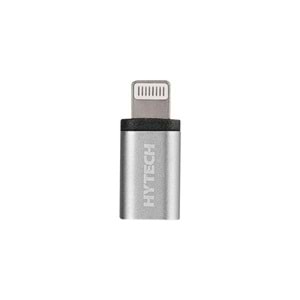 HYTECH HY-XO25 MicroUSB ÇEVİRİCİ Gümüş Metal Gövdeli