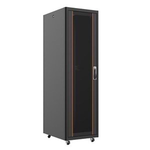 AGER 32U 600x800mm Dikili Tip Siyah Kabinet Vega AG-VB32U6080S1 Cam Kapak 