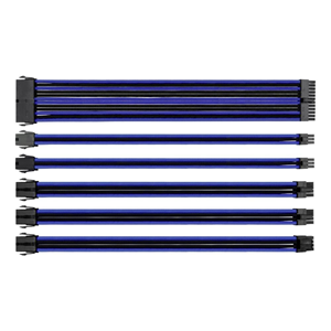 THERMALTAKE AC-035-CN1NAN-A1 TtMod Mavi/Siyah Power Supply Sleeved Kablo Seti (16 AWG)