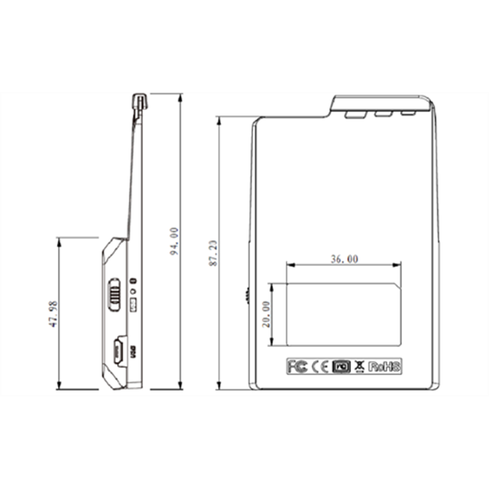 ACS ACR3901U-S1 Bluetooth 4.0 + USB ISO 7816 Temaslı Akıllı Kart Okuyucu / Kodlayıcı