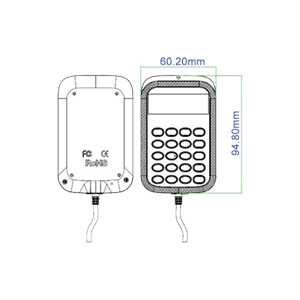 ACS APG8201-B2 USB PINPad + LCD Tam Boy Temaslı Akıllı Kart Okuyucu / Kodlayıcı
