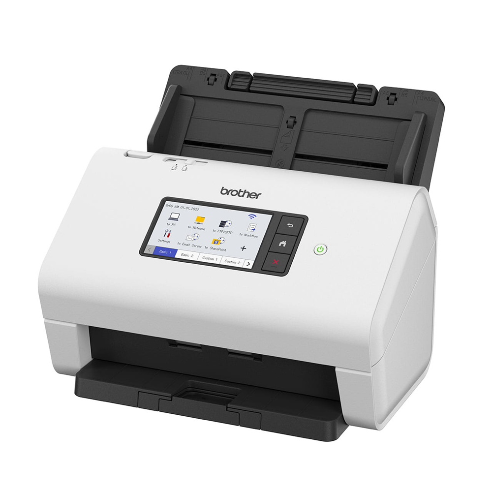 BROTHER A4 ADS-4900W 60ppm Duplex Kablosuz Ağ Tipi Dokunmatik Ekranlı Profesyonel Masaüstü Doküman Tarayıcı