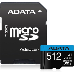 Adata 512GB AUSDX512GUICL10A1-RA1 Premier Class10 Adaptörlü MicroSDXC Hafıza Kartı