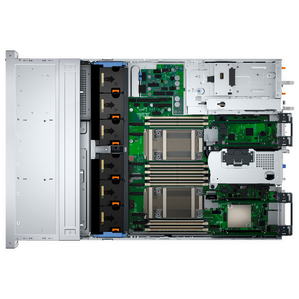 DELL POWEREDGE R760XS SPL2 SILVER 4510-32GB DDR5 RDIMM-480GB+4X3.84TB SSD-2x1100w Rack Sunucu