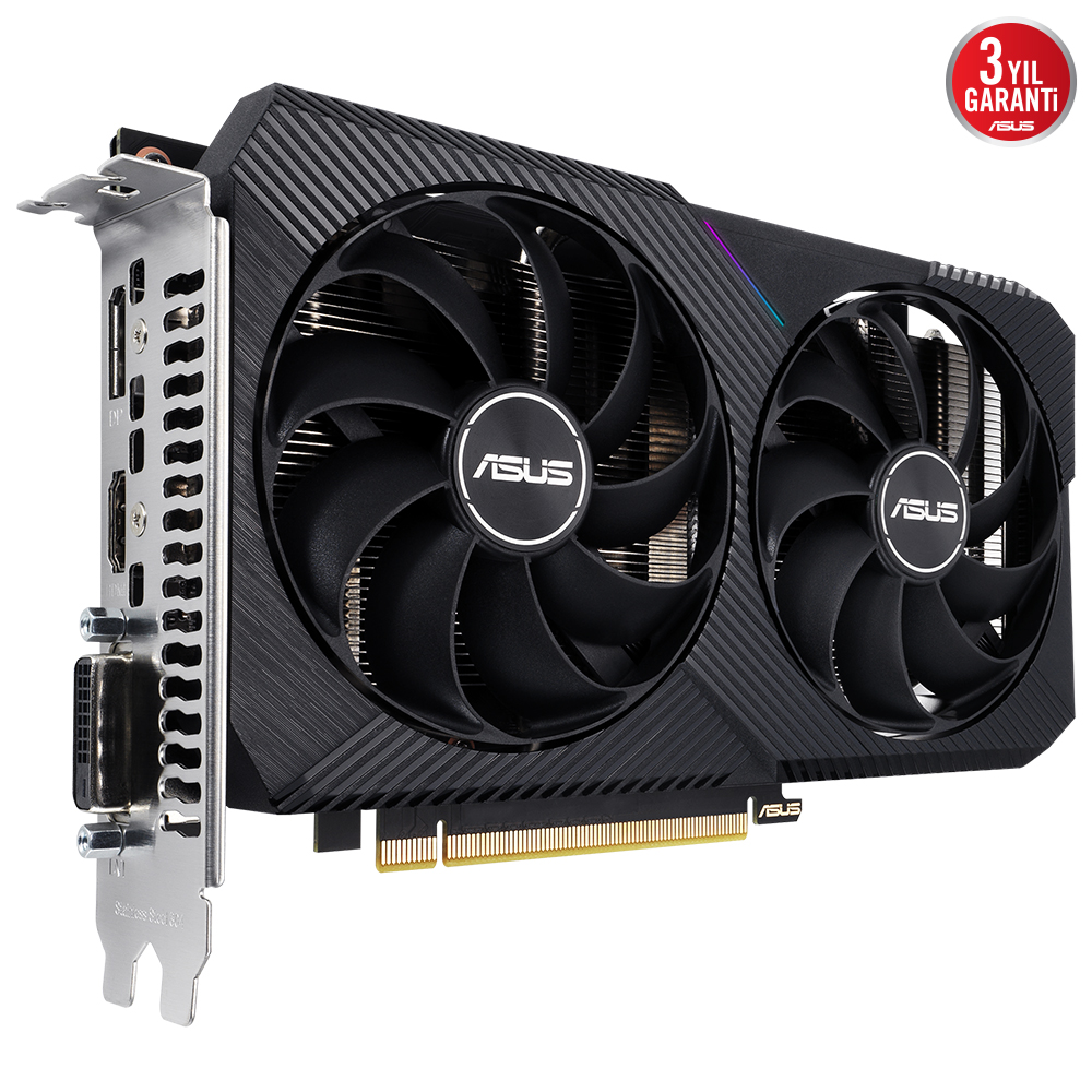 ASUS 8GB DUAL RTX3050-O8G-V2 GDDR6 96bit HDMI-DP PCIE 4.0