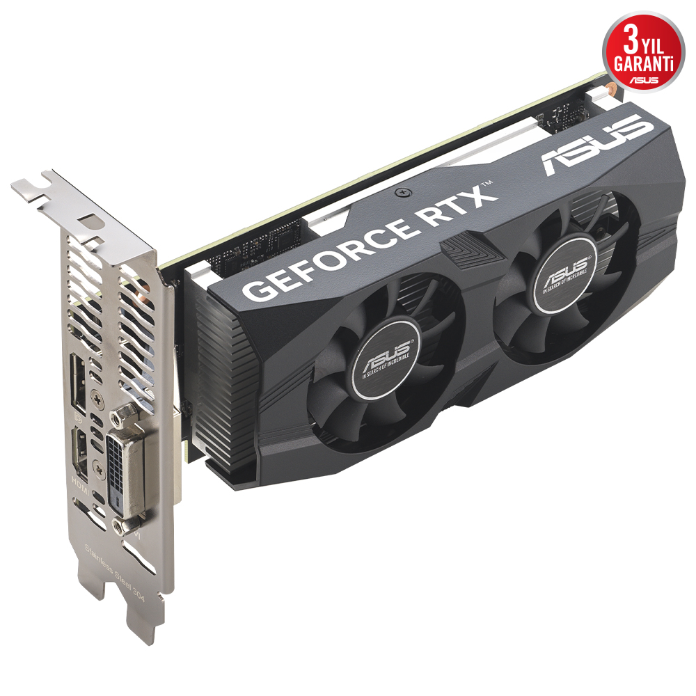 ASUS 6GB RTX3050-O6G-LP BRK GDDR6 96bit HDMI-DP PCIE 4.0