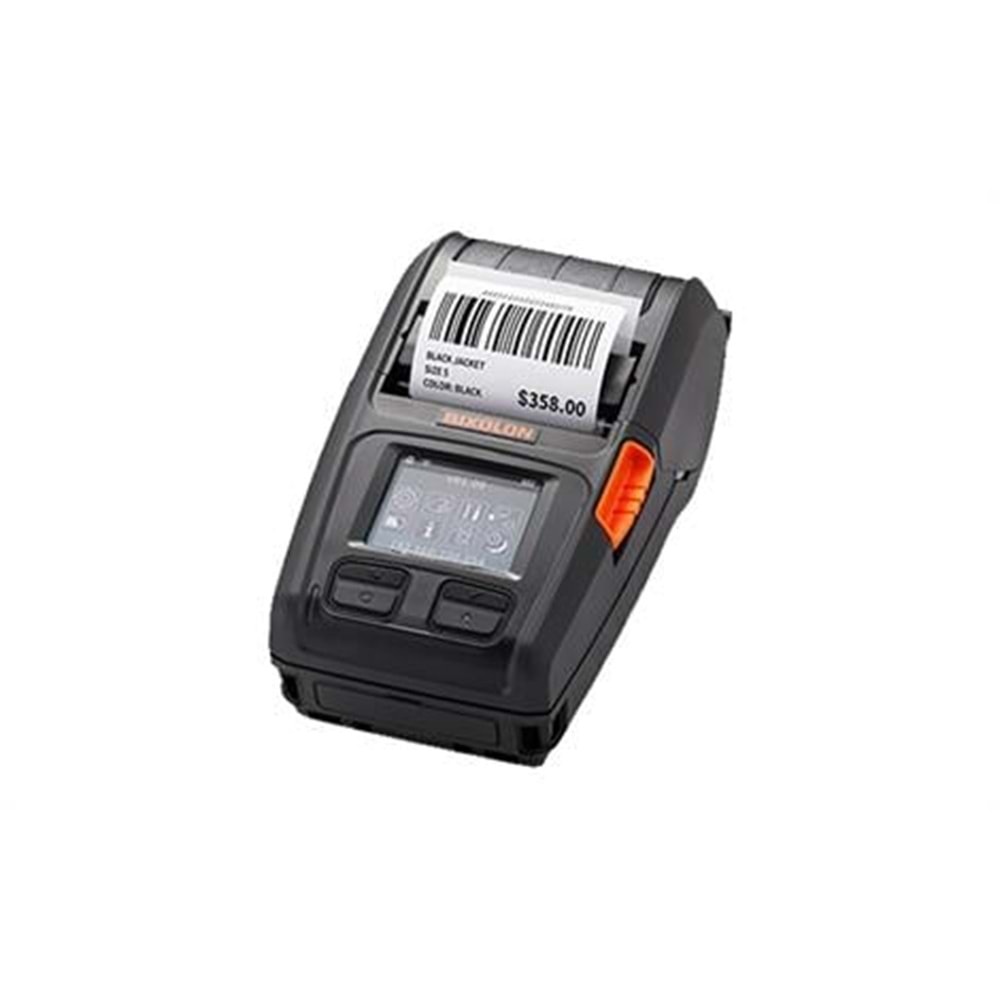 BIXOLON 203dpi XM7-20iWK/STD 48mm 152mm/sn Bluetooth + Wi-Fi USB Taşınabilir Barkod Etiket Yazıcı