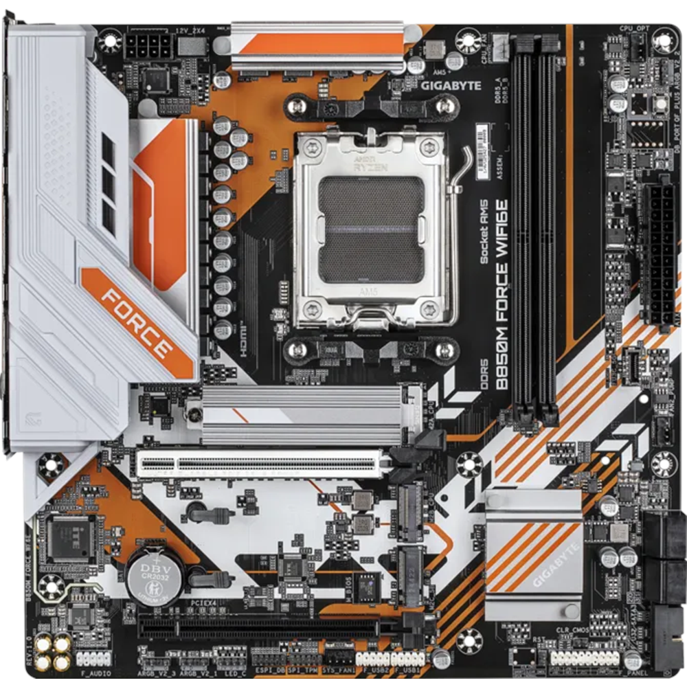 GIGABYTE B850M FORCE WIFI6E DDR5 HDMI-DP TYPEC PCIE 5.0 AM5 mATX