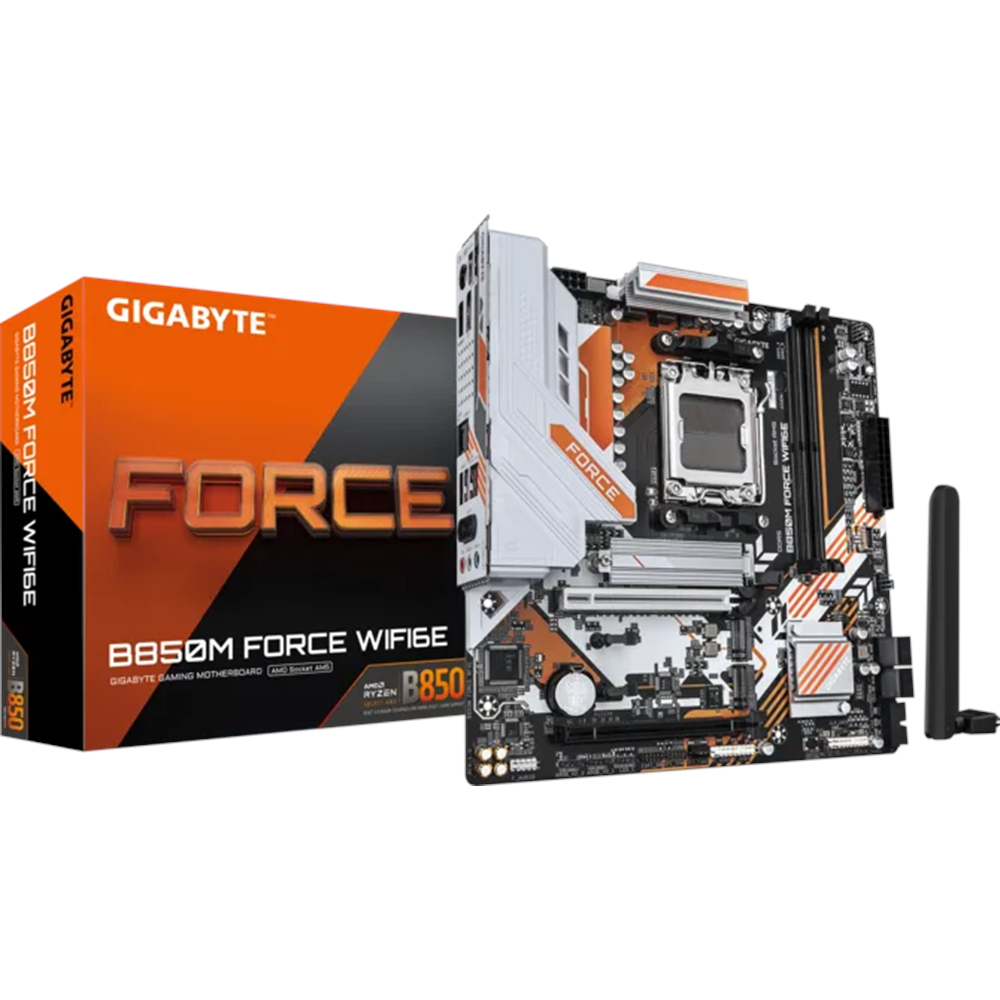 GIGABYTE B850M FORCE WIFI6E DDR5 HDMI-DP TYPEC PCIE 5.0 AM5 mATX