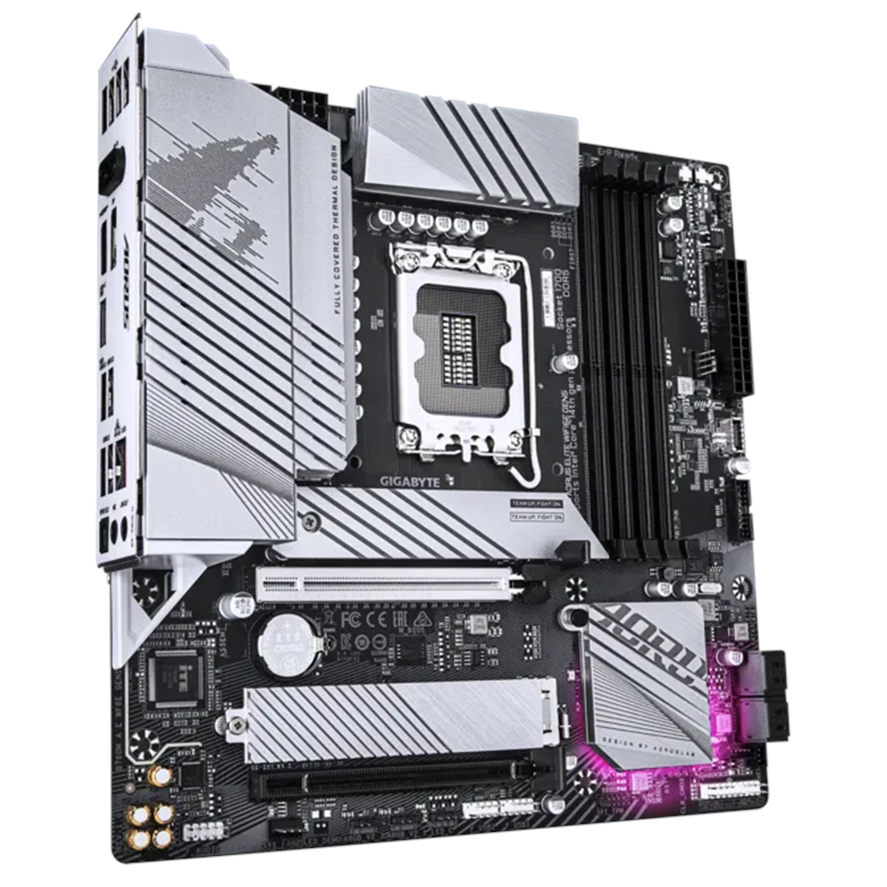 GIGABYTE B760M AORUS ELITE WIFI6E GEN5 DDR5 HDMI-DP TYPEC PCIE 4.0 1851p mATX 