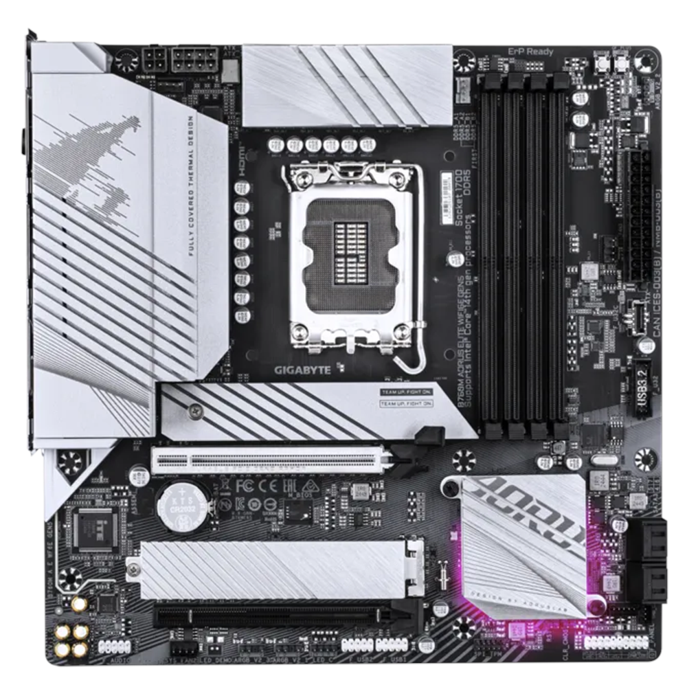 GIGABYTE B760M AORUS ELITE WIFI6E GEN5 DDR5 HDMI-DP TYPEC PCIE 4.0 1851p mATX 
