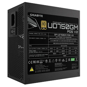 GIGABYTE 750W 80+GOLD GP-UD750GM PG5 V2 Tam Modüler Power Supply