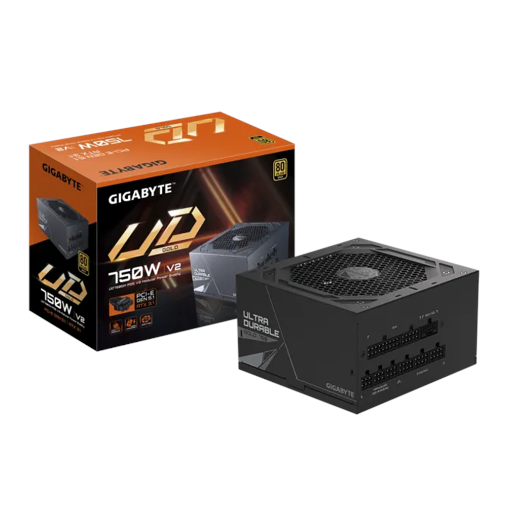 GIGABYTE 750W 80+GOLD GP-UD750GM PG5 V2 Tam Modüler Power Supply