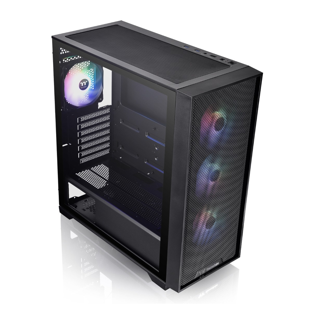 THERMALTAKE 650W 80+ BRONZE H390 TG CA-3Y9-65S1WE-00 4-ARGB Fanlı Gaming Mid-Tower PC Kasası