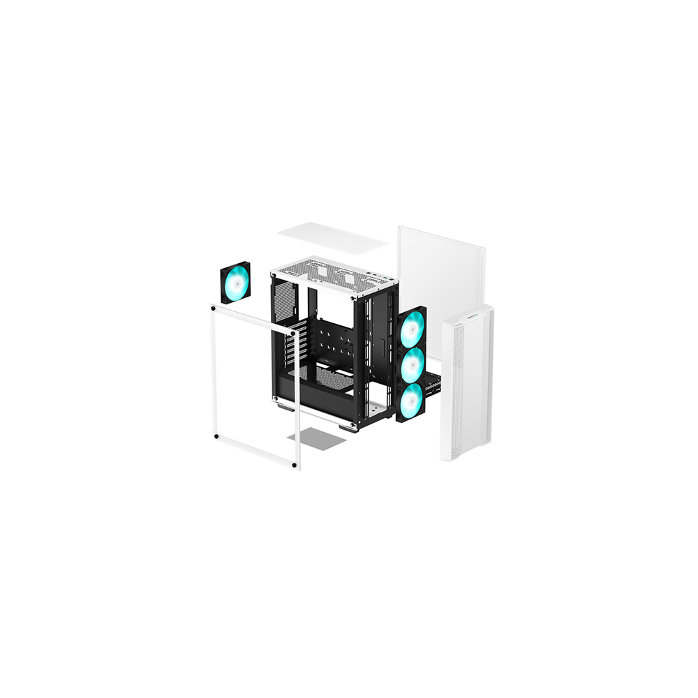 DEEPCOOL CC560 MESH WH V2 Gaming Mid-Tower PC Kasası Beyaz