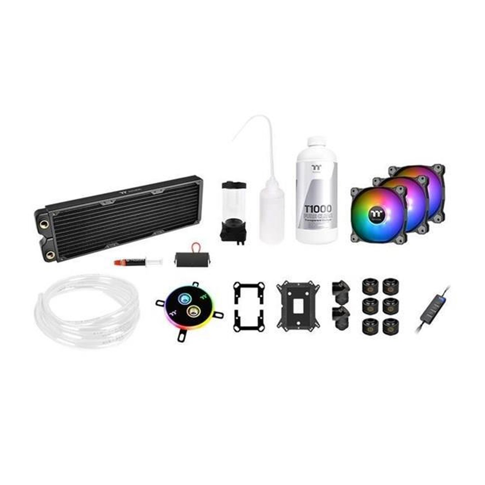 THERMALTAKE 360MM Pacific C360 DDC CL-W253-CU12SW-A ARGB Fanlı, Soft Tube, Custom Sıvı Soğutma Kiti (AM4, LGA2066)
