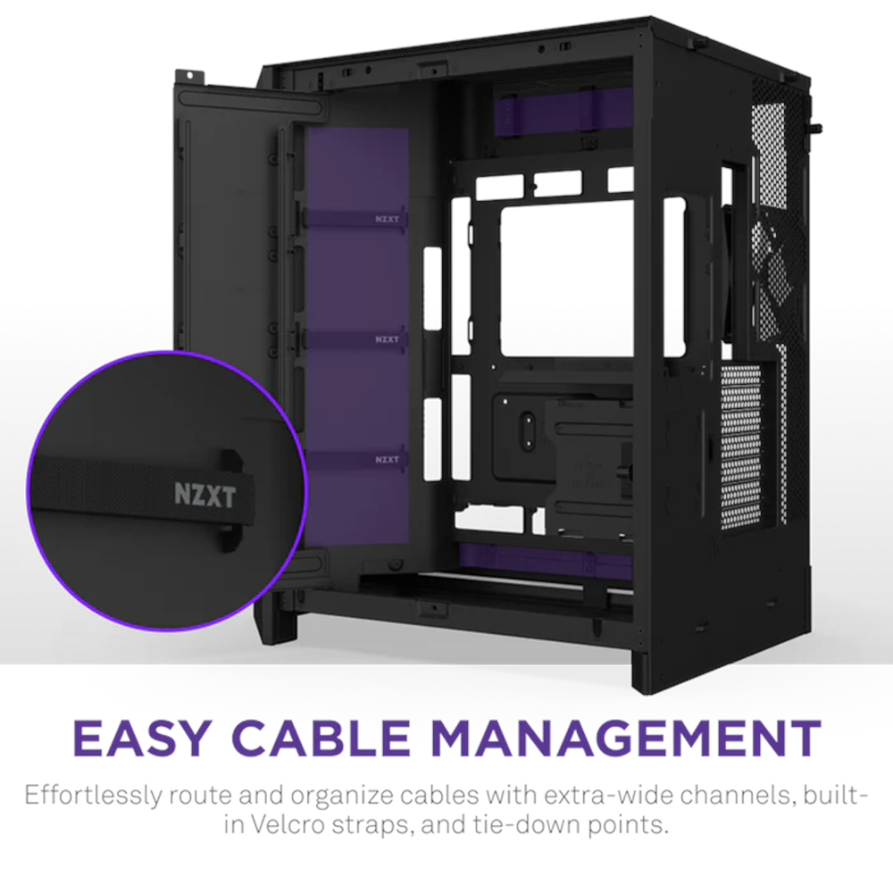 NZXT H9 FLOW RGB 2025 CM-H92FB-P1 Dual-Chamber EATX PC Kasası