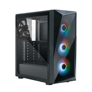 COOLERMASTER 700W 80+ CMP520 TG CP520-KGNN70-S00 3-ARGB Fanlı Gaming EATX PC Kasası