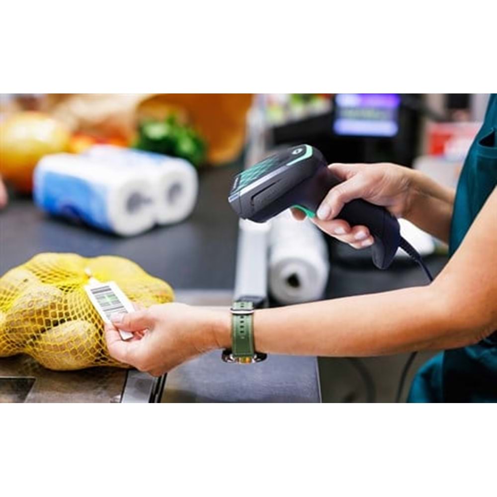 DATALOGIC Gryphon GD4690 HP 1D/2D Dual-Sensor USB Kablolu Karekod Okuyucu + Ayak