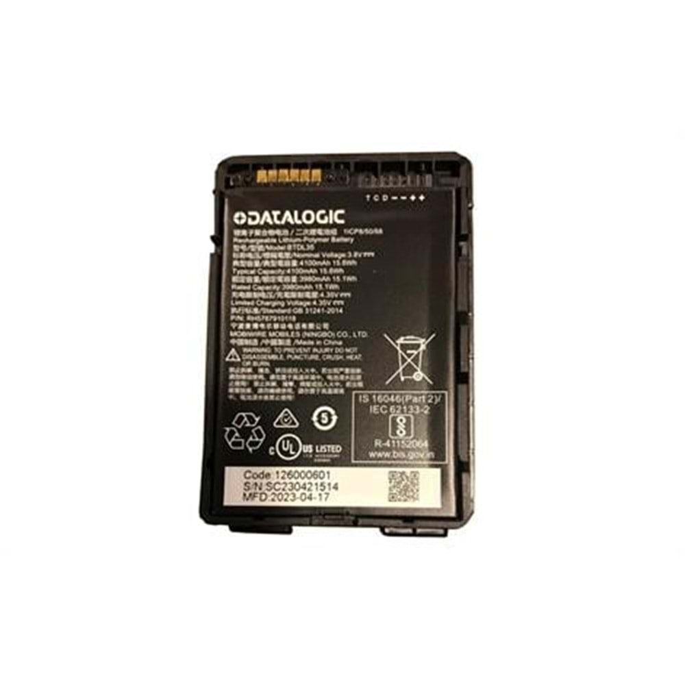 DATALOGIC Memor 10/11 dt.memor11_pil 94ACC0370 3.8V 4100mAh 15.6Wh Li-Ion Yedek Pil