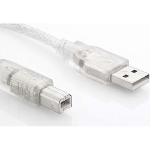 EMBA S-Link Yazıcı Kablosu Usb Şeffaf 3 mt SL-U2003