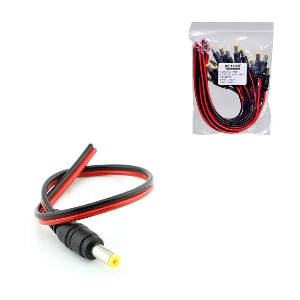 Polaxtor Fully Tk34 Power Kablo 5.5X2.5Mm 25Cm Plx-10436-10 Lu Paket