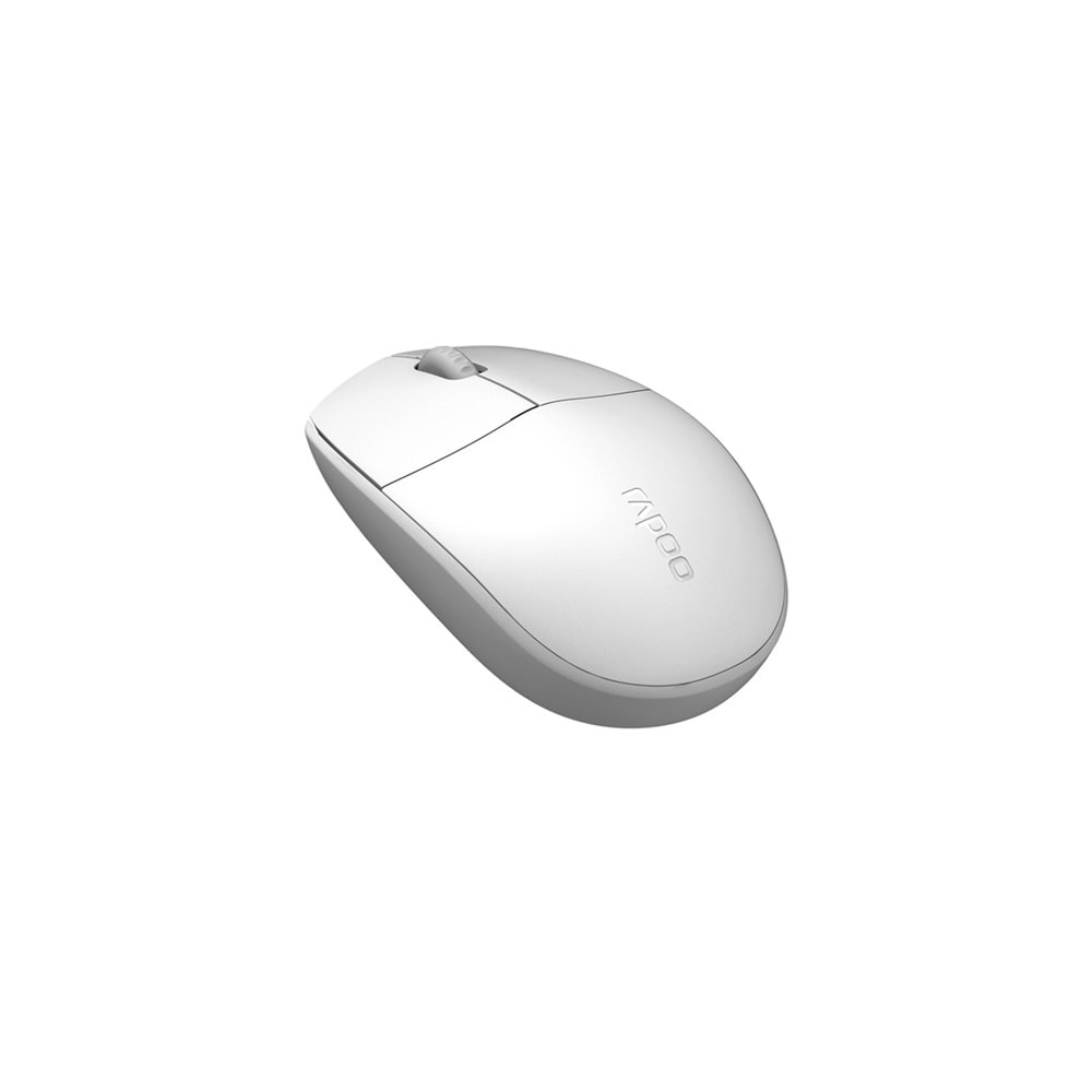 Rapoo 18102-RP N100 1600DPI Her Iki El Ile Kullanılabilen USB Beyaz Mouse