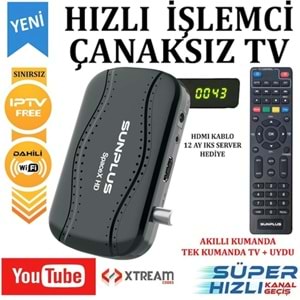 HITECH SPACEX HD UYDU ALICI ÇANAKSIZ İZLEME DAHİLİ WIFI UCAST SİNEMA PAKETİ(1 YIL IKS HEDİYE)