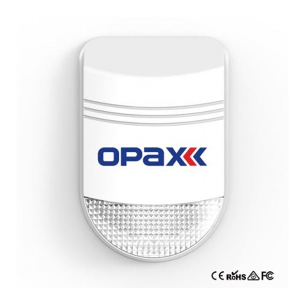 Opax Bgr-10 Kablolu 48 Led Kırmızı / Mavi / Kırmızı+Mavi Işıklı Harici Alarm Sireni
