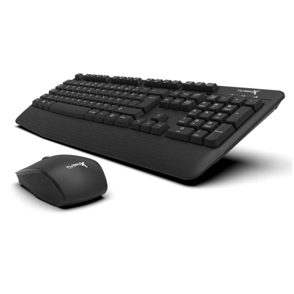 Turbox Workeys Office Usb Kablosuz 2.4Ghz Siyah Multimedya Standart Q Kablosuz Klavye Ve Mouse