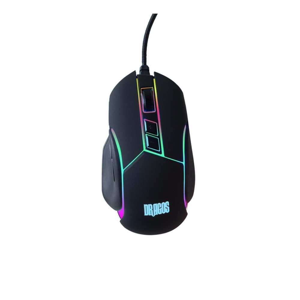 Dragos NeonStorm Neonstorm M10K 10400 DPI Usb Kablolu RGB Gaming Optik Makrolu Gaming Mouse