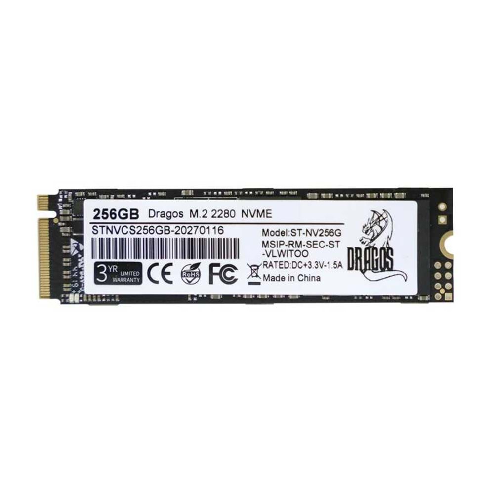 Dragos Madaxe R M2Ssd Nvme/256G Sata3 1125/1141Mbs 256Gb M2 Ssd
