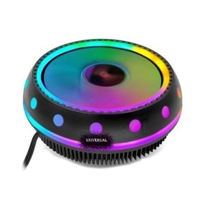 Turbox Boomer Tr-Uf01 Combo Lga775+1151+1155+1156+Am2+ Am3 İşlemci Fanı