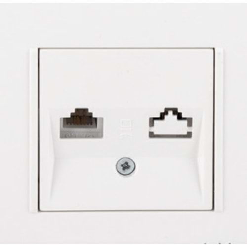 Netelsan Data Prizi Rj 45 Cat6 + Çerçeve Dahil