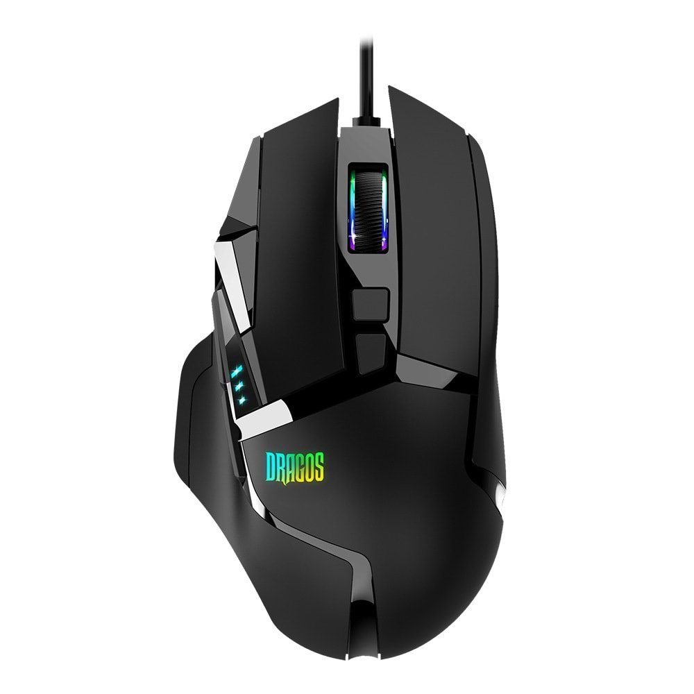 Dragos Rgb Gaming Optik Mouse Xm92 20000 Dpı Usb Kablolu Siyah