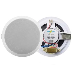 Ironstar Irh-1016 Alçıpan Tavan Hoparlör 16Cm 3 Watt Trafolu Beyaz