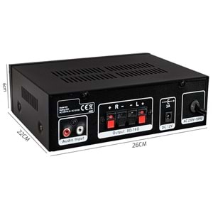 Nwork Av-100 Anfi 100 Watt 12V 220V Bluetooth Usb Sd