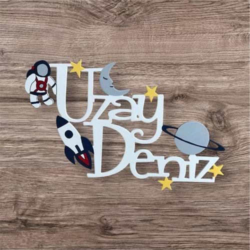 Gece Lambası Led li İsimli Model Astronot Model