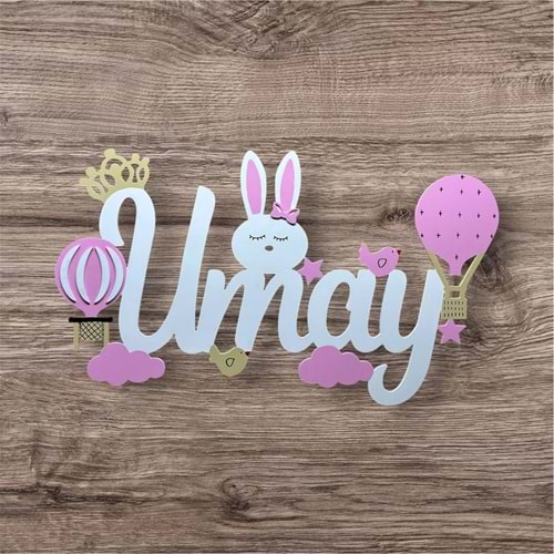 Gece Lambası Led li İsimli Tavşan Model Tavşan-1