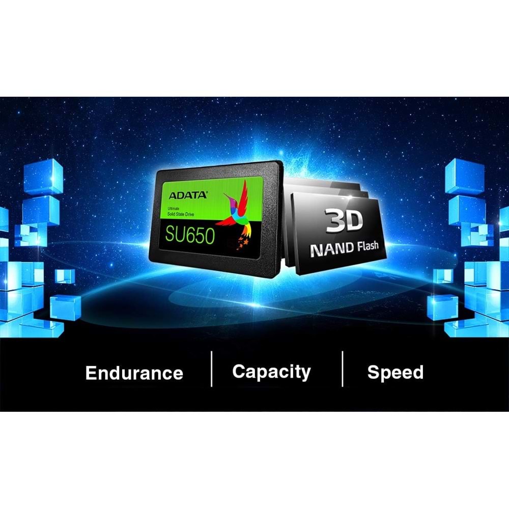 240GB Adata 2.5 SU650 520-450Mbs SSD Disk