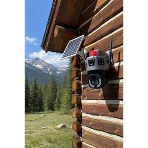 O-kam 6020 4G E Sim Özellikli Solar 10X Optik Zoom Kamera