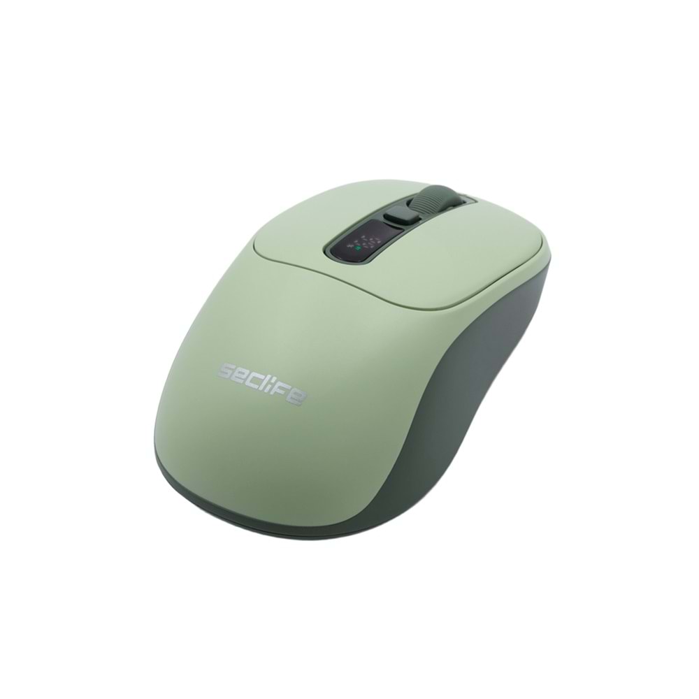 Seclife SC-200 Şarjlı Kablosuz Sessiz Mouse Yeşil