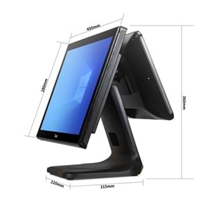TİWOX 18.5 DOKUNMATİK (İKİ EKRANLI) 7650D CORE İ7 5.NESİL 8GB RAM-128 SSD FDOS POS PC