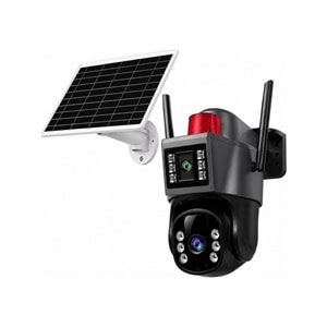 O-Kam Pro Okam-7015 4G Solar Güneş Enerjili Çift Lensli Ptz Dış Mekan Güvenlik Kamerası