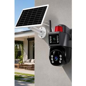 O-Kam Pro Okam-7015 4G Solar Güneş Enerjili Çift Lensli Ptz Dış Mekan Güvenlik Kamerası